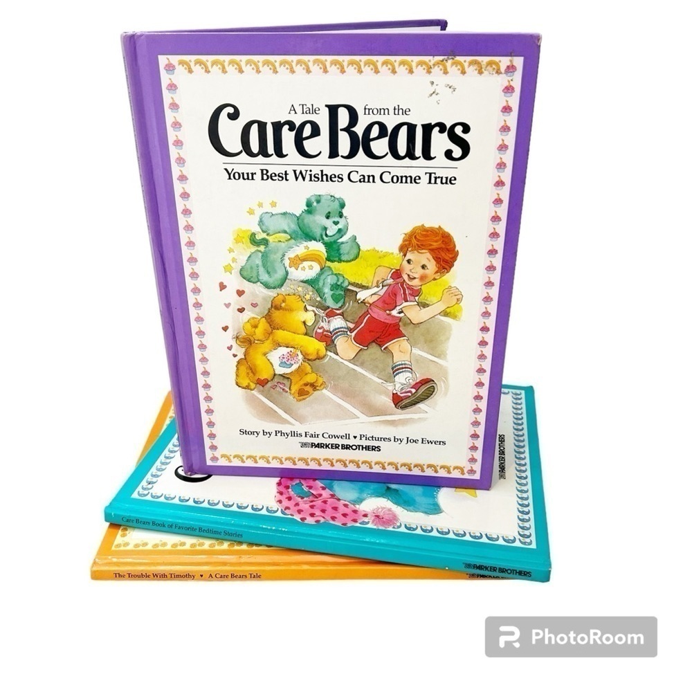 Lot of 3 A Tale from Care Bears books Parker Brothers ‘80s